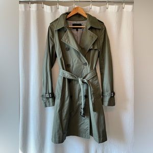 J.CREW olive trench coat